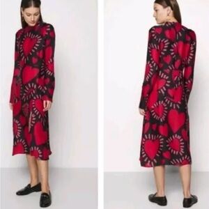 FARM RIO HEARTS DRESS SIZE M
